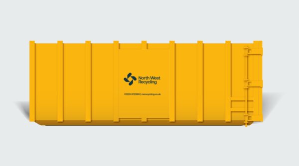 40 yard enclosed roll on roll off skip